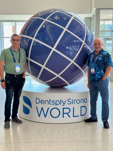 Dr. Bassam Petros and Dr. Sinan Jawad at Dentsply Sirona World